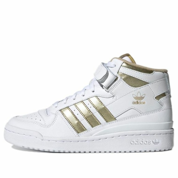 adidas アディダス レディース スニーカー  【(WMNS) adidas Forum Mid \u0027White Matte Gold\u0027 GX5055】  大きさ US_5.5(22.5珊)