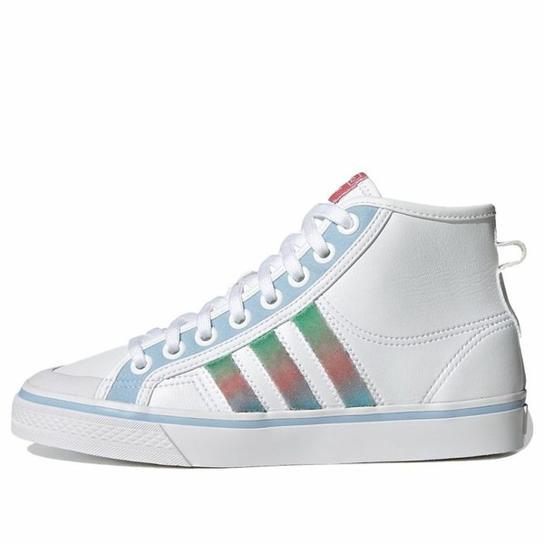 adidas アディダス レディース スニーカー  【(WMNS) adidas Nizza Hi \u0027White Blue Green\u0027 GZ2796】  大きさ US_5.5(22.5珊)