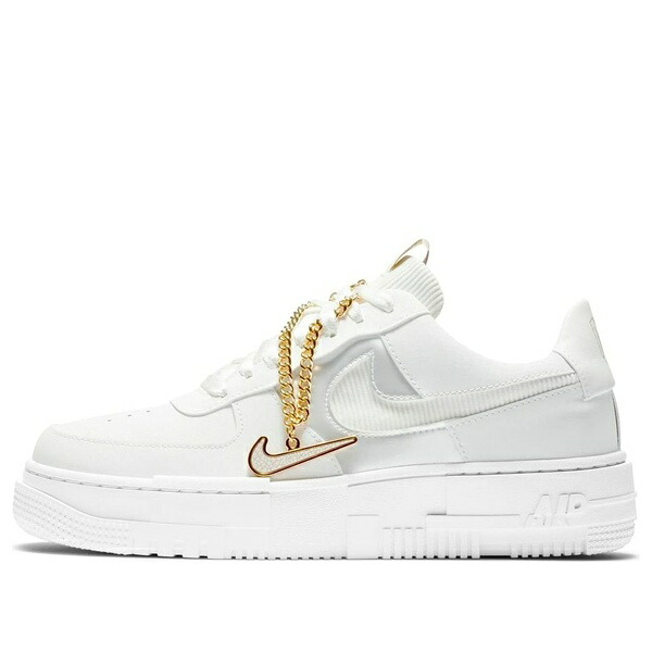 Nike ナイキ レディース スニーカー  【(WMNS) Nike Air Force 1 Pixel \u0027White Gold Chain\u0027 DC1160-100】  大きさ US_W_4.5