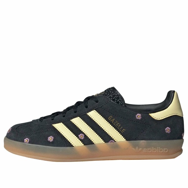 adidas アディダス レディース スニーカー  【(WMNS) adidas Gazelle Indoor \u0027Black Almost Yellow Floral\u0027 IF4490】  大いさ US_W_4.5