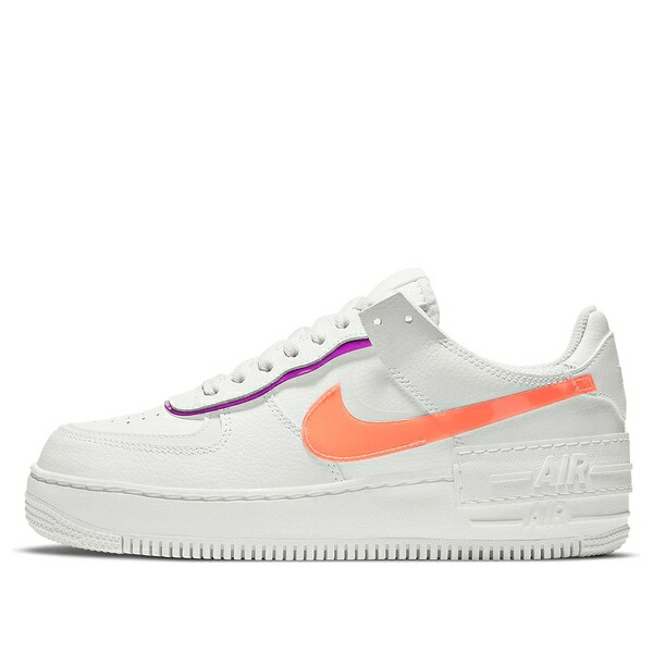 Nike ナイキ レディース スニーカー  【(WMNS) Nike Air Force 1 Shadow \u0027White Mango Red Plum\u0027 DH3859-100】  大いさ US_6.5(23.5糎)