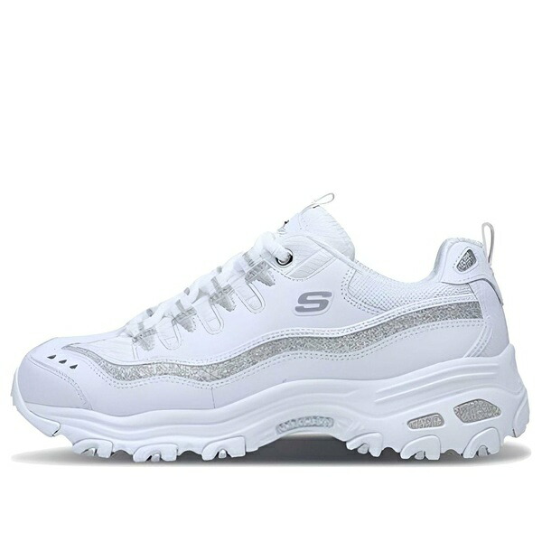 Skechers スケッチャーズ レディース スニーカー  【(WMNS) Skechers D\u0027lites-Now \u0026 Then \u0027White Silver\u0027 11923-WSL】  大きさ US_8(25.0珊)