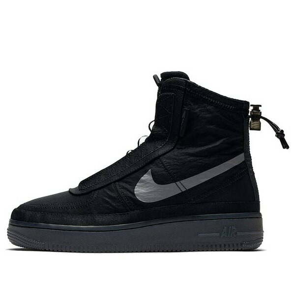 Nike ナイキ レディース スニーカー  【(WMNS) Nike Air Force 1 High Shell \u0027Black\u0027 BQ6096-001】  大いさ US_6.5(23.5糎)