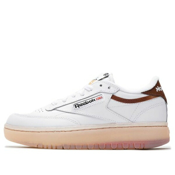 Reebok リーボック レディース スニーカー 【(WMNS) Reebok Club C Double 'White Brown' FX3092】 サイズ US_7(24.0cm)|asty
