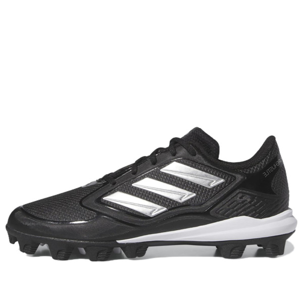 adidas アディダス レディース スニーカー  【(WMNS) adidas PureHustle 3 MD \u0027Black Silver Metallic\u0027 IG7138】  大きさ US_7(24.0珊)