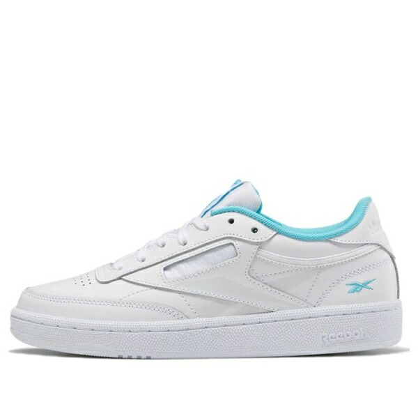 Reebok リーボック レディース スニーカー 【(WMNS) Reebok Club C 85 'White Neon Blue' FV1096】 サイズ US_8.5(25.5cm)｜asty