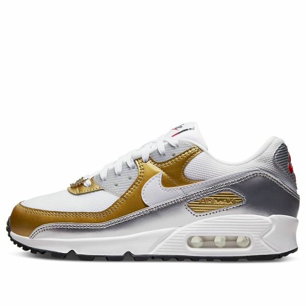 Nike ナイキ レディース スニーカー  【(WMNS) Nike Air Max 90 SE \u0027Metallic\u0027 DJ6208-100】  大いさ US_7(24.0糎)