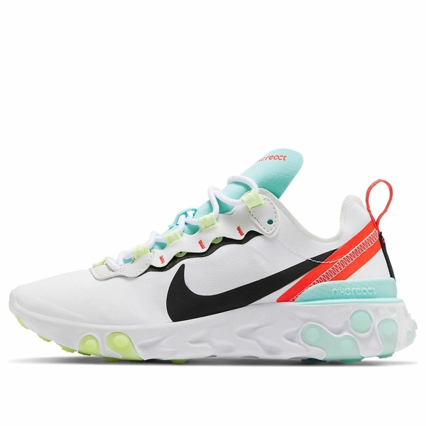 Nike ナイキ レディース スニーカー 【(WMNS) Nike React Element 55 'White Black Blue' DB5926-101】 サイズ US_5.5(22.5cm)|asty