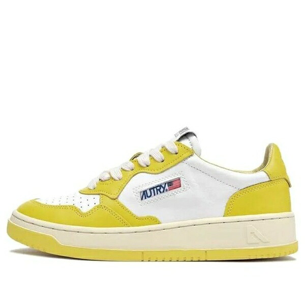 AUTRY オートリー レディース スニーカー  【(WMNS) AUTRY Medalist Low Top Bicolor \u0027White Yellow\u0027 AULW-WB23】  大きさ US_5(22.0糎)