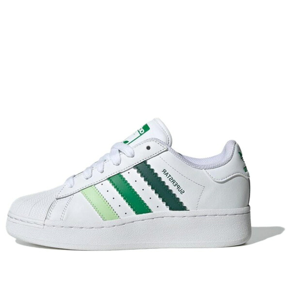 adidas アディダス レディース スニーカー  【(WMNS) adidas Superstar XLG \u0027White Collegiate Green\u0027 IF9121】  大いさ US_5(22.0糎)