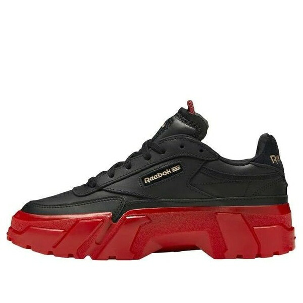 Reebok リーボック レディース スニーカー  【(WMNS) Reebok Club C Cardi B \u0027Black Vector Red\u0027 H05179】  大きさ US_6(23.0珊)