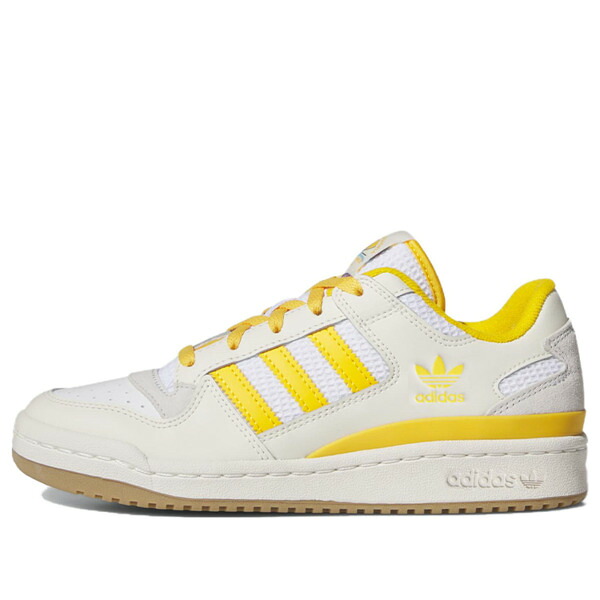 adidas アディダス レディース スニーカー  【(WMNS) adidas Originals Forum Low Shoes \u0027 Cream White Crew Yellow\u0027 IF2740】  大きさ US_7(24.0珊)