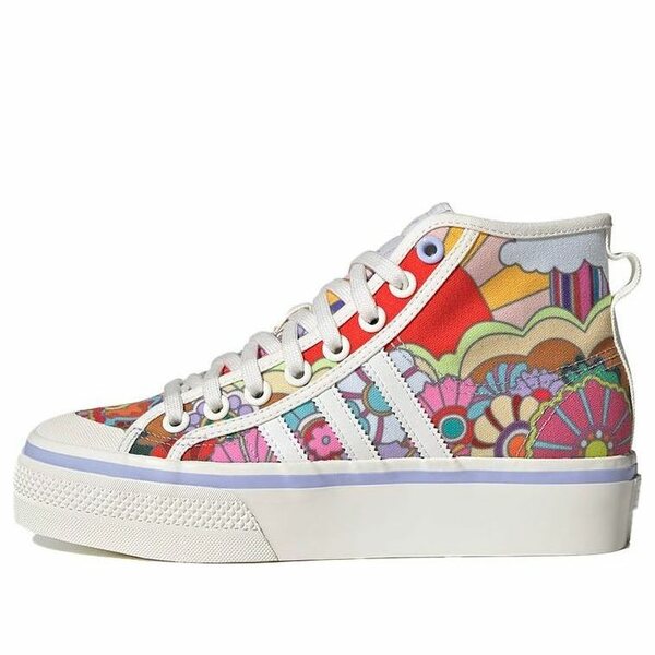 adidas アディダス レディース スニーカー  【(WMNS) adidas Nizza Platform Mid \u0027Floral\u0027 GY5465】  大いさ US_7(24.0糎)