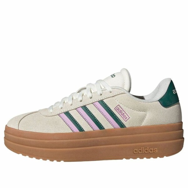 adidas アディダス レディース スニーカー  【(WMNS) adidas VL Court Bold \u0027Beige Green Pink\u0027 JI1788】  大きさ US_9.5(26.5珊)