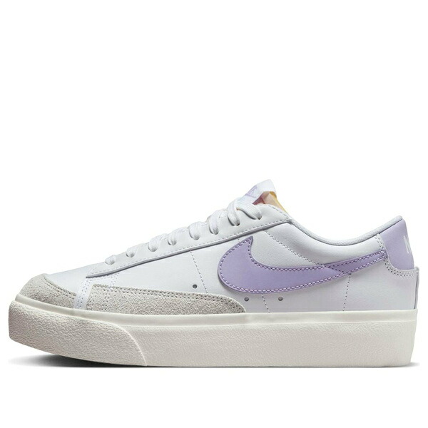 Nike ナイキ レディース スニーカー  【(WMNS) Nike Blazer Low Platform \u0027White Lilac Bloom\u0027 DJ0292-114】  大きさ US_8.5(25.5珊)