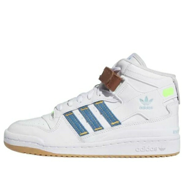 adidas アディダス レディース スニーカー  【(WMNS) adidas KSENIASCHNAIDER x Forum Mid \u0027White Denim\u0027 IF7714】  大いさ US_7.5(24.5糎)