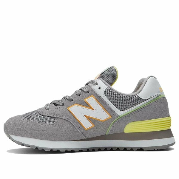 New Balance ニュー平衡にする レディース スニーカー  【(WMNS) New Balance 574 Series V2 Low-Top Grey/Orange WL574コマーシャル2】  大いさ US_8(25.0糎)