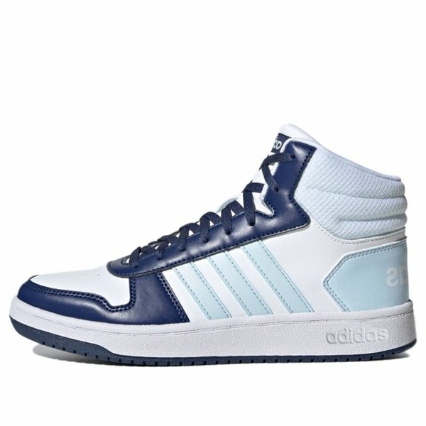 adidas アディダス レディース スニーカー  【(WMNS) adidas Hoops 2.0 Mid \u0027White Blue\u0027 G55055】  大きさ US_6.5(23.5珊)