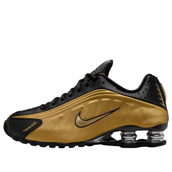 Nike ナイキ レディース スニーカー 【(WMNS) Nike Shox R4 'Black Metallic Gold' AR3565-005】 サイズ US_W_14|asty