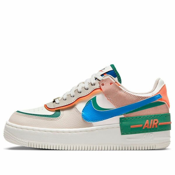 Nike ナイキ レディース スニーカー  【(WMNS) Nike Air Force 1 Shadow \u0027Sail Signal Blue Green\u0027 CI0919-109】  大いさ US_9.5(26.5糎)