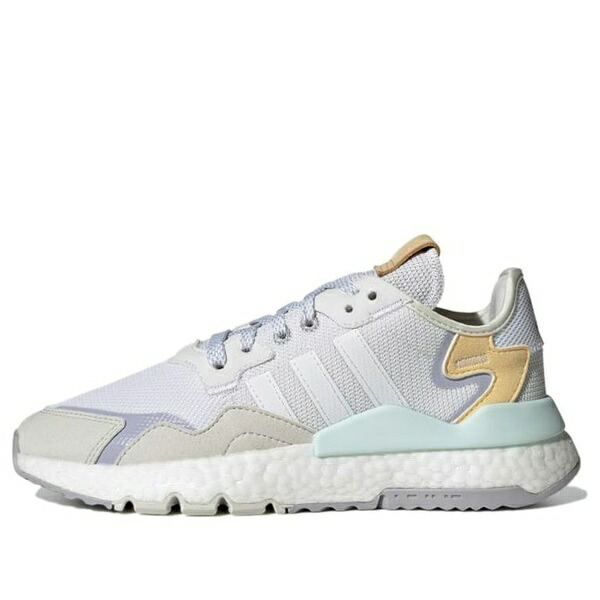 adidas アディダス レディース スニーカー  【(WMNS) adidas Originals Nite Jogger \u0027White Gray Purple\u0027 H01728】  大きさ US_5.5(22.5珊)