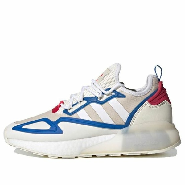 adidas アディダス レディース スニーカー  【(WMNS) adidas originals ZX 2K Boost \u0027White Blue Red\u0027 FZ0220】  大きさ US_5(22.0珊)