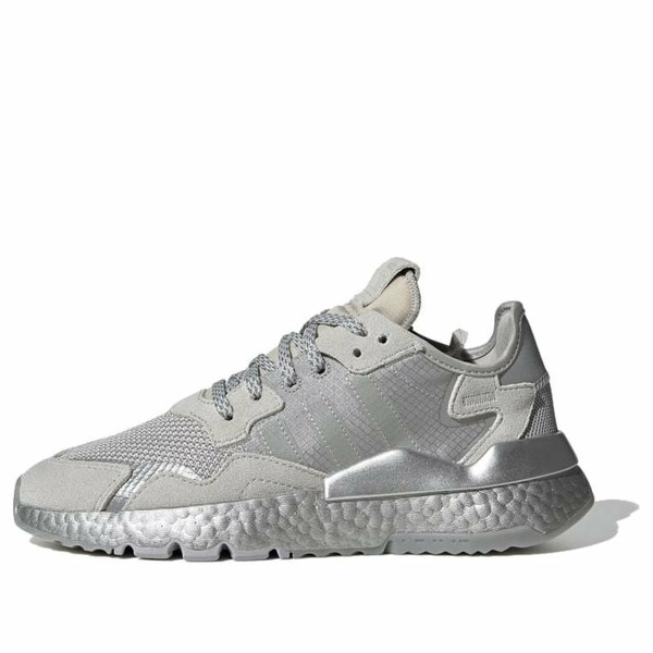 adidas アディダス レディース スニーカー  【(WMNS) adidas Nite Jogger \u0027Grey Silver Metallic\u0027 FW5466】  大きさ US_6.5(23.5珊)