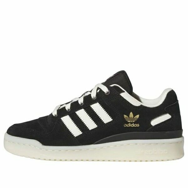 adidas アディダス レディース スニーカー  【(WMNS) adidas Forum Low CL \u0027Core Black Ivory\u0027 IH0209】  大きさ US_9(26.0珊)