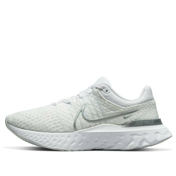 Nike ナイキ レディース スニーカー  【(WMNS) Nike React Infinity Run Flyknit 3 \u0027White Metallic Silver\u0027 DD3024-101】  大きさ US_8(25.0珊)