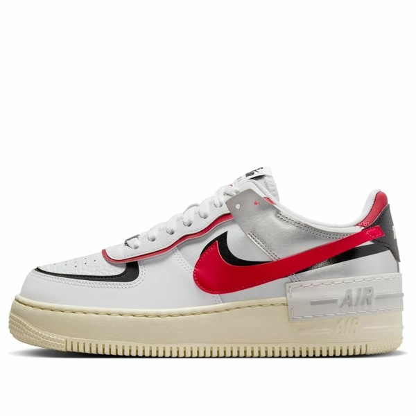 Nike ナイキ レディース スニーカー  【(WMNS) Nike Air Force 1 Shadow \u0027White Silver Red\u0027 FN6335-100】  大きさ US_W_10.5