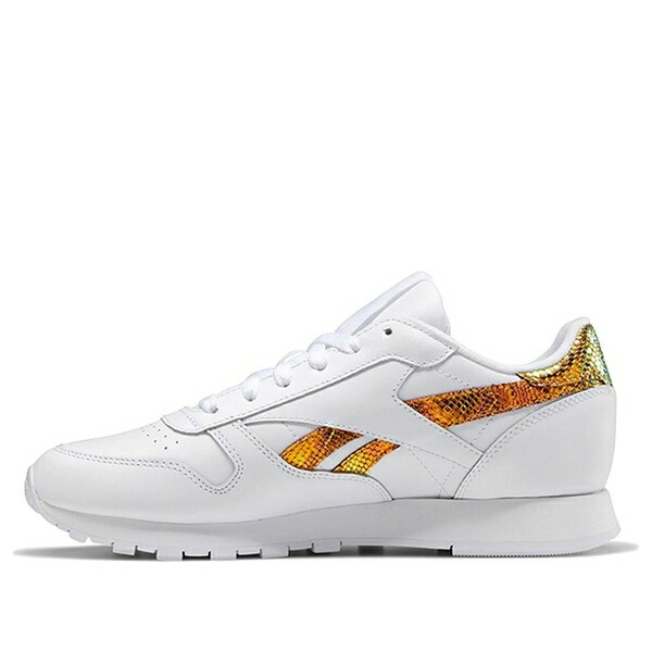 Reebok リーボック レディース スニーカー  【(WMNS) Reebok Classic Leather \u0027Iridescent Snakeskin Stripe\u0027 FV1083】  大きさ US_6.5(23.5珊)