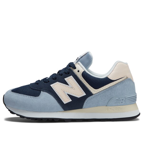 New Balance ニュー平衡にする レディース スニーカー  【(WMNS) New Balance 574 Premium Low-Top Blue/Grey WL574VJ2】  大きさ US_7(24.0珊)