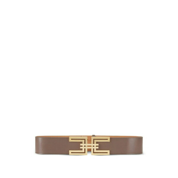 エリザベスフランキ レディース 三尺帯 付属物 Logo-plaque belt Brown