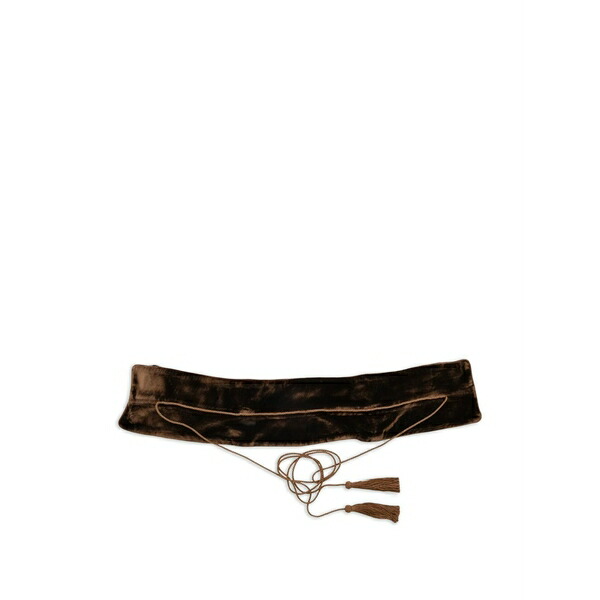 ロベルトカヴァリ レディース 三尺帯 付属物 Tassel-detail velvet belt -