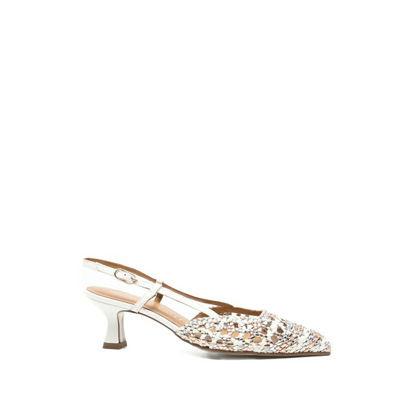 ペドロ ミラレス レディース サンダル シューズ Pointed-toe mules White|asty