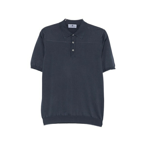 デラ・チアーナ メンズ ポロシャツ トップス Short-sleeve polo shirt Blue｜asty