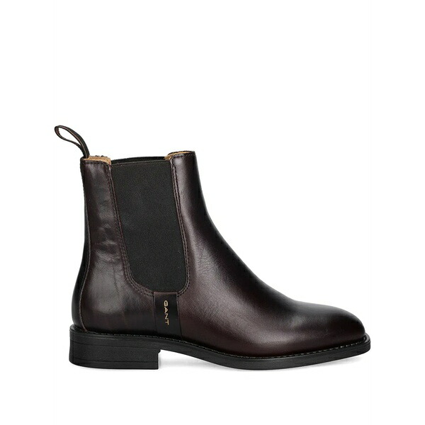 ガント レディース ブーツ シューズ Pull tab chelsea boots Brown
