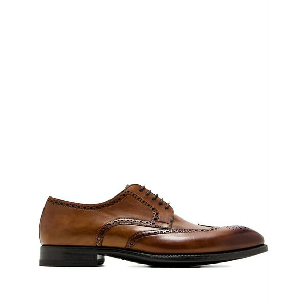 マグナーニ メンズ 御召しものシューズ シューズ Perforated-embellishment derby shoes Brown