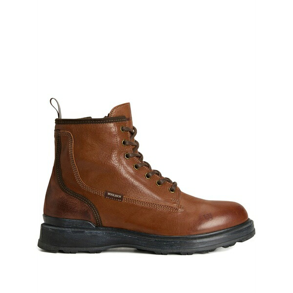 羊毛 分限者 メンズ ブーツ シューズ Grove lace-up boots Brown