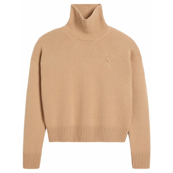 意中の女 メンズ 編み物\u0026プルオーバー アウター Embossed ami de coeur roll-neck jumper Neutrals