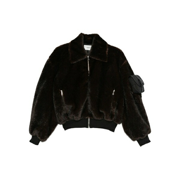 コペルニ レディース 上衣＆上衣 アウター Faux-fur jacket Brown