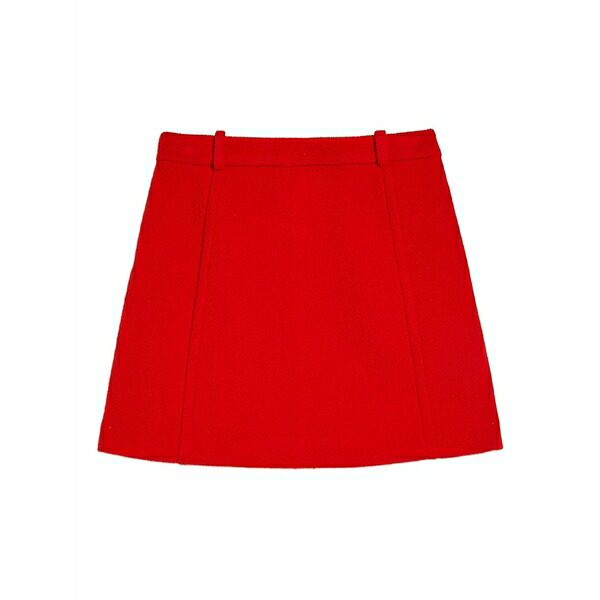 ジル・サンダー レディース スコート ボトムス Wool mini skirt Red