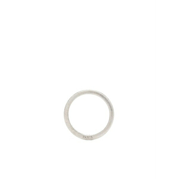マルタンマルジェラ メンズ ピアス・イヤリング 付属物 Engraved hoop earrings Silver
