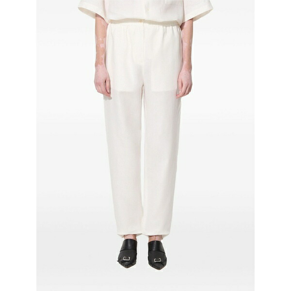 食麺麭ガイア レディース 心地好いズボン下 ボトムス Elastic-waist  trousers Neutrals