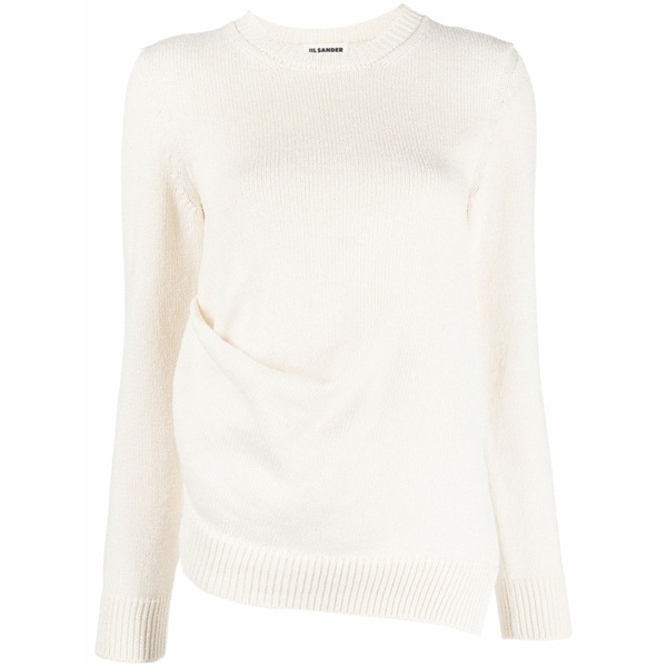 ジル・サンダー レディース 編み物\u0026プルオーバー アウター Fine-knit long-sleeve jumper Neutrals