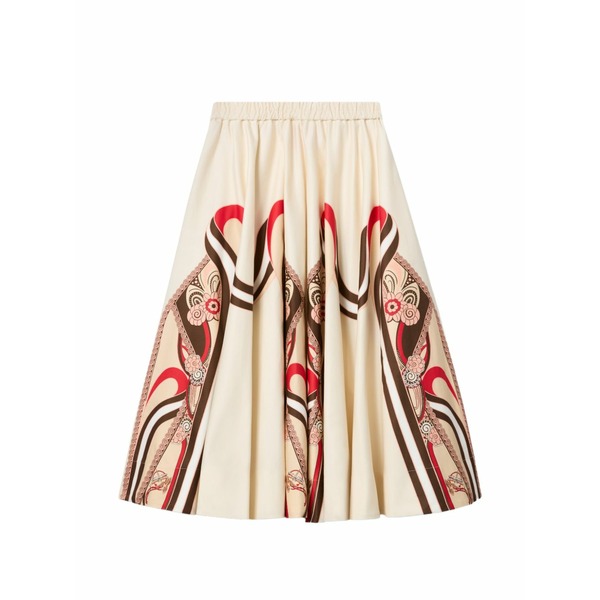 ラ・ダブル・ジェイ レディース スコート ボトムス Ballerina elasticated printed skirt Neutrals