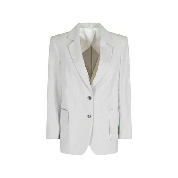 セブンティ レディース ジャケット＆ブルゾン アウター Button-up blazer Grey｜asty