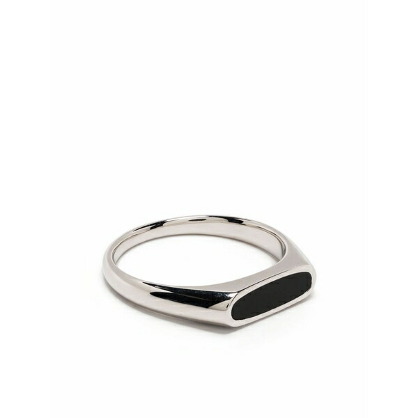 トム白木 メンズ 輪っか 佩び物 Mario onyx ring Silver