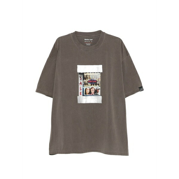 マーティン・サクラ色 メンズ プルオーバー トップス Graphic t-shirt Brown