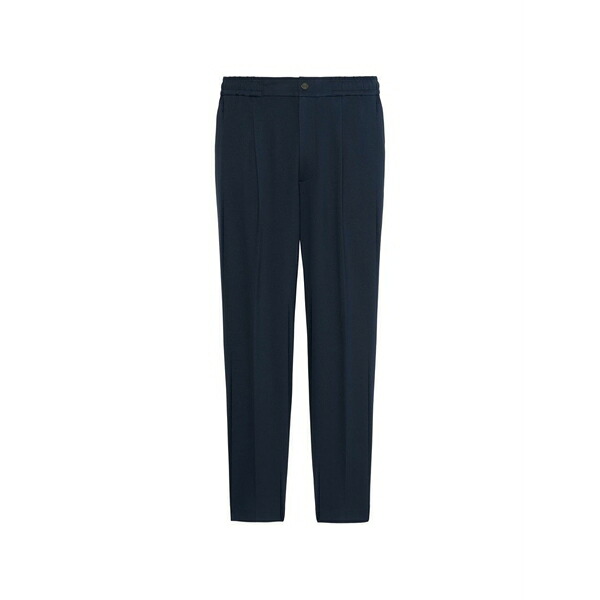 カルバンクライン メンズ 心地好いズボン下 ボトムス Pleated elasticated-waist trousers Blue